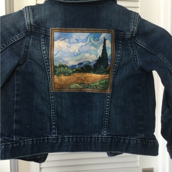 One-of-a-Kind Upcycled Denim Jacket Monet - Picture 3 of 7